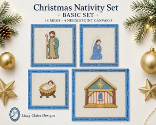 Christmas Nativity Set - Basic - 18 Mesh - 4 Canvases