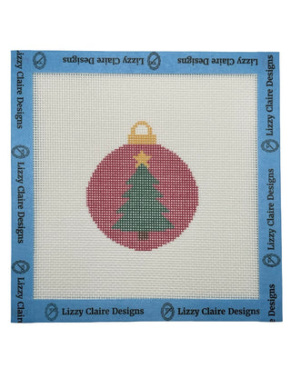 Christmas tree ball ornament needlepoint canvas