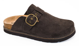 Corky's: Distracted Slide - Chocolate Faux Suede