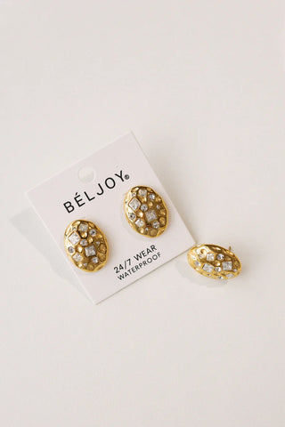 Confetti Stud Earrings - Crystal
