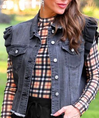 Jordan Vest: Black Denim