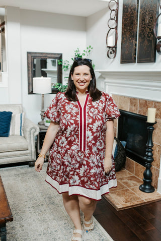 Wine Wildflower Dress