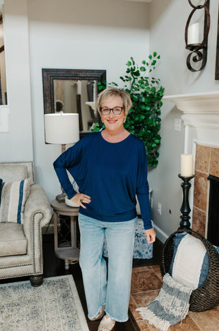 Long Sleeve Crewneck - Navy