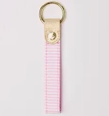 Skinny Key Fob - Pink Stripe