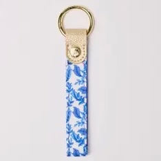 Skinny Key Fob - Porcelain Vines