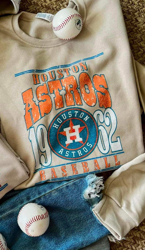 Astros Retro Block Sweatshirt