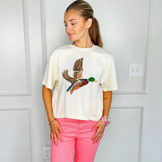 Flying Mallard Crop Tee
