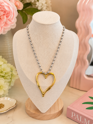 Barb Open Heart Necklace
