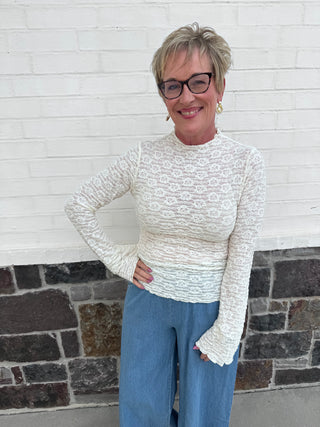 Lovely Morning Lace Top