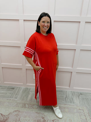 Around Town Dress - Red