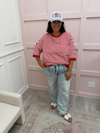 Liberty Lane Striped Top