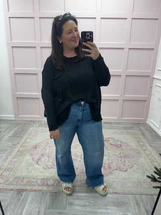 Oaklyn Knit Sweater - Black