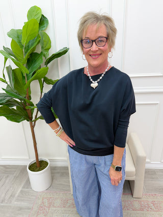 Cloud Nine Dolman Top - Black