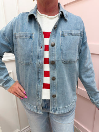 Mica Denim: Denim Shacket