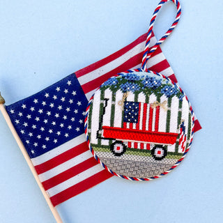 Patriotic Wagon Canvas