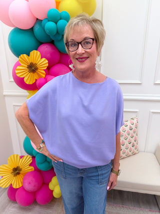 All Day Scuba Top - Lavender