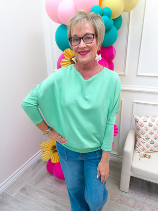 Cloud Nine Dolman - Pistachio