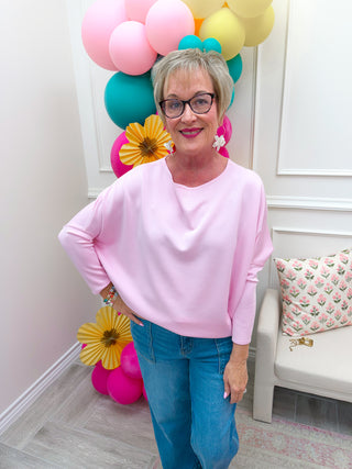 Cloud Nine Dolman - Light Pink