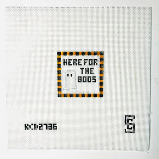 Here For The Boos needlepoint canvas