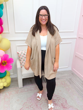 The Weekend Waffle Cape - Taupe