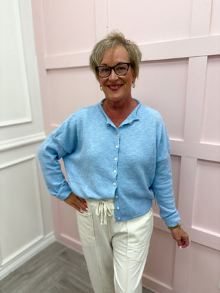 Piper Cardigan - Sky Blue