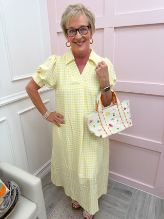Look Your Way Dress - Lemon
