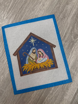 Nativity Scene Needlepoint Canvas