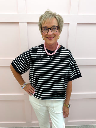 Striped Spill The Tee