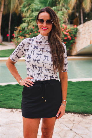 After Dark Black Skort