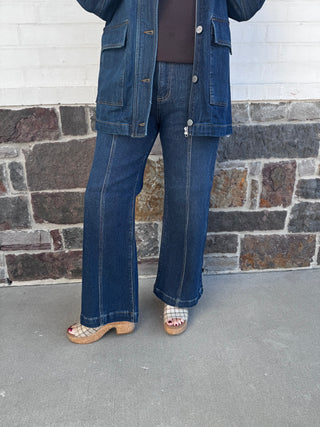 Risen: Sweatpant Ribbed Jean - Tummy Control