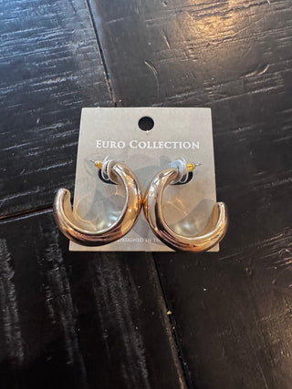 Around Here Gold Hoops