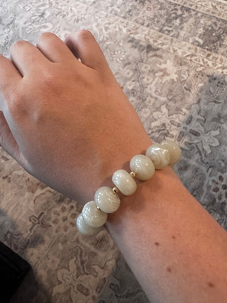 Cinnamon Glow Bracelet - Cream