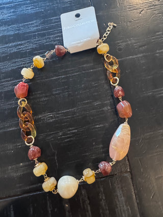 November Muse Necklace - Warm Brown