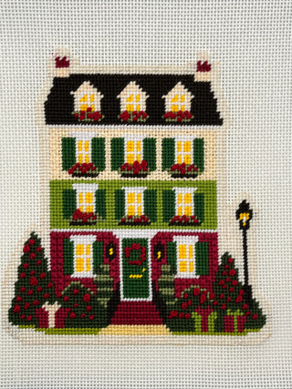 Christmas Happy House Canvas (12x12)
