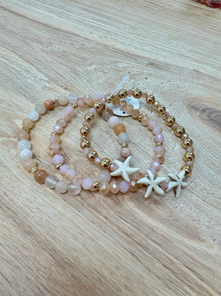 Salt Water Bracelet Set - Pink