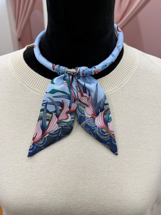 Kenzie Magnetic Neck Scarf - Light Blue