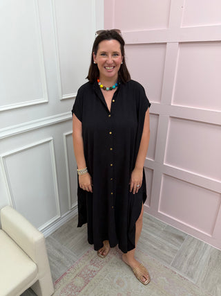 Summer In Greece Dress - Black