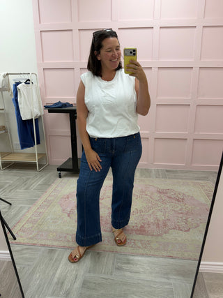 Downtown Darling Patch Pocket Jeans