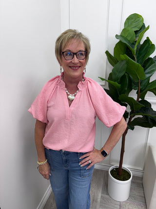 Meadow Grace Top - Rose