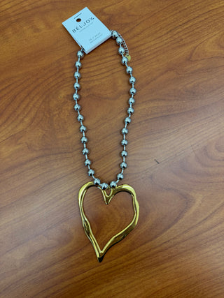 Barb Open Heart Necklace