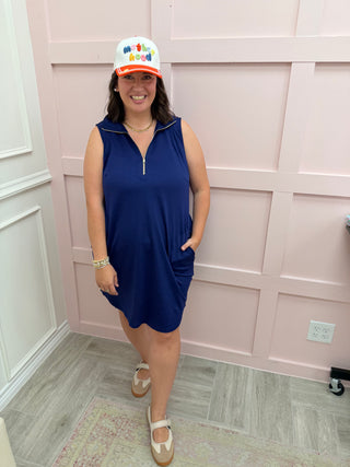 Harbour Dress - Coastal Navy