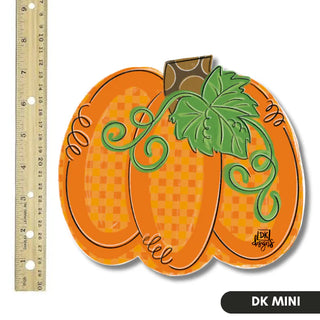 Dk Designs: Gingham Pumpkin Mini