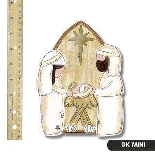Dk Designs: White and Gold Nativity Mini