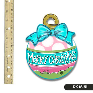 Dk Designs: Pink and Teak Christmas Bulb Mini