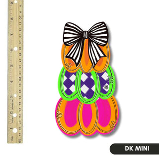 Dk Designs: Neon Pumpkin Stack Mini