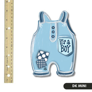 Dk Designs: Blue Overalls It's A Boy Mini