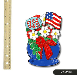 Dk Designs: USA Flower Pot Mini