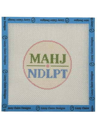 Mahj/Ndlpt Green & Blue Canvas