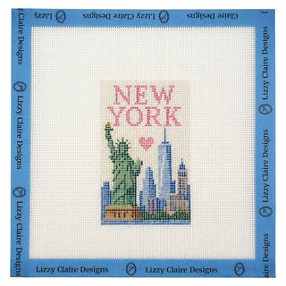 New York Luggage Tag Canvas