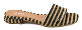 Corky's: Our Lil Secret Sandal - Black Natural Raffia